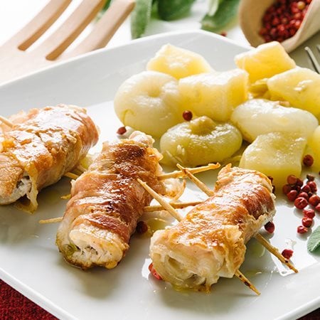 Involtini di pollo con prosciutto crudo-4